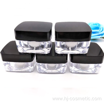 Wholesale Clear acrylic square cosmetic jars with good price